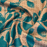 Veena Komorebi Tussar Saree - Cream and Blue