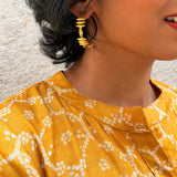 Silver Jeera Hoop Earrings