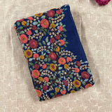 Tussar multicoloured hand embroidered blouse piece