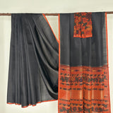 Kalpataru Floral Kalamkari Silk Saree - Terracotta