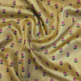Maya Little Flowers Tussar Saree - Golden