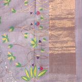 Ponduru Khadi Handwoven Saree - Lavender