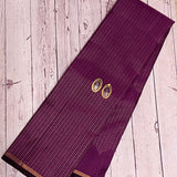 Nihira Amaranth Purple Kanchipuram Silk Saree