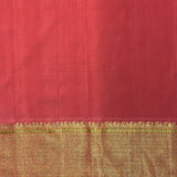 Mishrita Ornamental Border Chiffon Saree - Peach and Beige