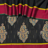 Mila Ajrakh Noir Kanchipuram Silk Saree