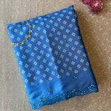 Ombre tussar embroidered saree