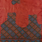 Tussar kutch embroidered blouse piece