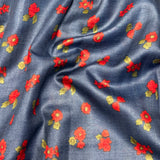 Maya Petal Tussar Saree - Royal Blue