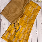Ochre Silk Kota Saree