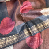Maya abstract print tussar saree