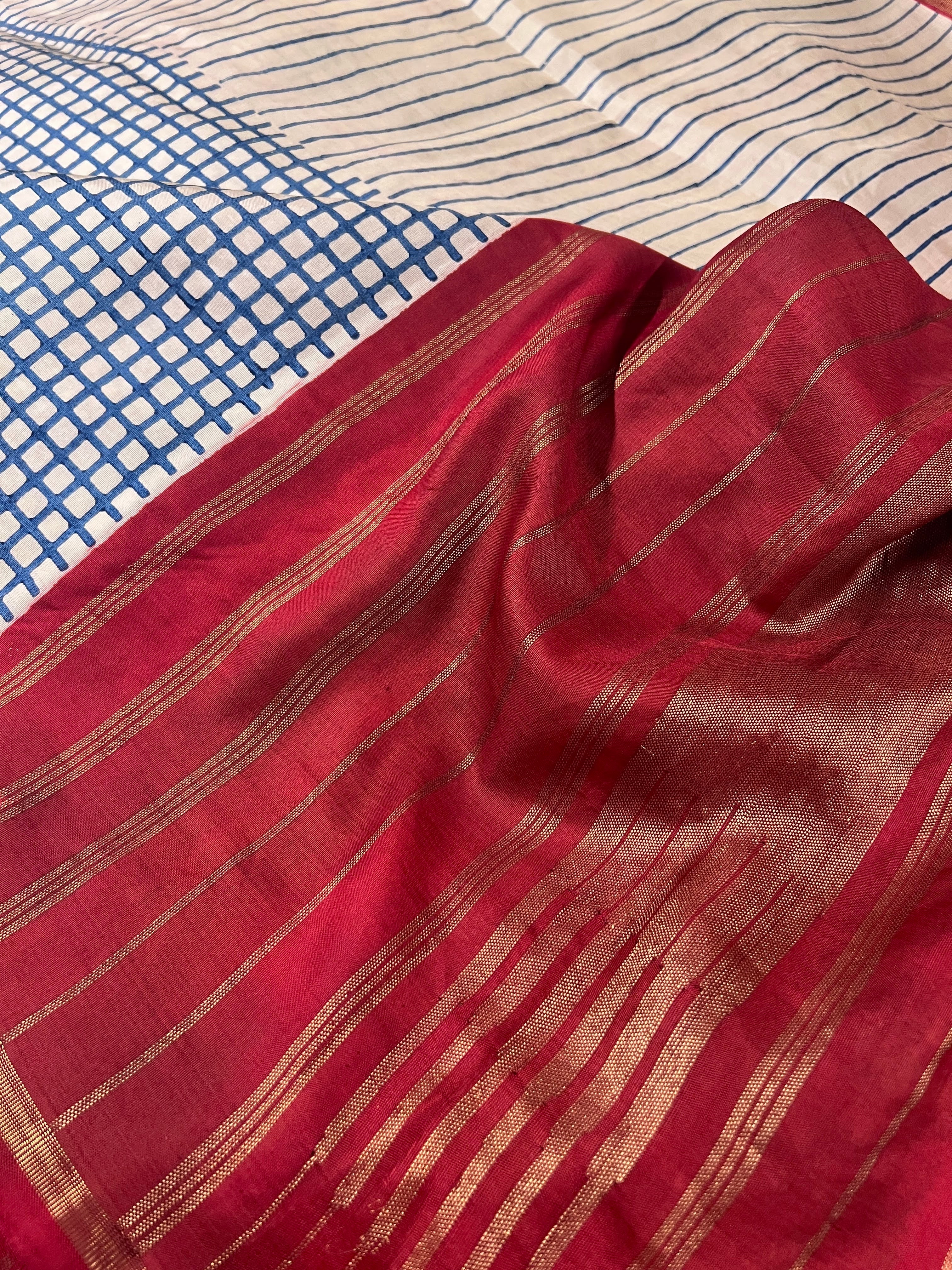 Mila geometric Kanchi silk dupatta