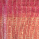 Metallic handwoven organza saree