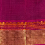 Kimaya mayil kann border silk saree