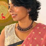 Scarlet Squares Terracotta Set