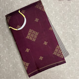 Ranya checked organza korvai kanchipuram silk saree