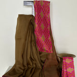 Mishrita Organza Flip Saree - Brown