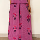 Elements Tulips Flared Ikat Pants - Orchid