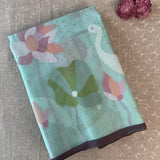 Organza jamdani saree