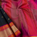 Kimaya mayil kann border silk saree