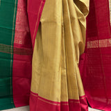 Mohana Ganga Jamuna Bordered Kanchi Silk Saree - Red