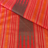 Mishrita Twin Border Chiffon Saree - Brown