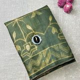 Tussar shibori saree