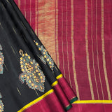 Mila Ajrakh Noir Kanchipuram Silk Saree