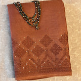 Tuhina Kutch Embroidery Organza Saree
