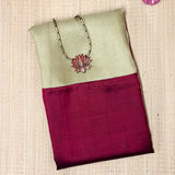 Mishrita Colour Blocked Organza Saree