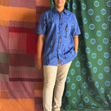 Elements Whirlpool Ikat Shirt - Cobalt