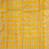 Tuhina Yellow Kutch Embroidery Organza Saree