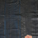 Tussar applique saree
