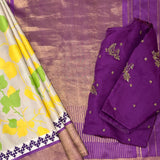 Anagha Bloom Kutch Embroidered Kanchi Silk Saree