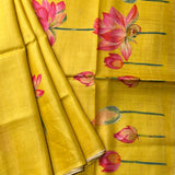 Veena floral tussar saree