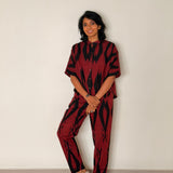 Elements Bonfire Relaxed Fit Ikat Shirt - Brick