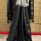 Ranya checked organza korvai kanchipuram silk saree