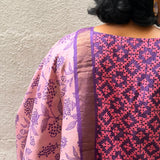 Berry Blush Kutch Embroidered Tussar Kurta Set