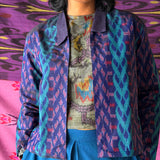 Elements Blueway Reversible Ikat Jacket - Navy