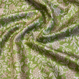 Maya Honeysuckle Tussar Saree - Green