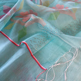 Organza jamdani saree