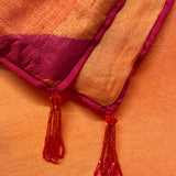 Mishrita Organza Flip Saree - Orange