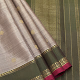 Vera Twin Border Kanchipuram Silk Saree - Grey