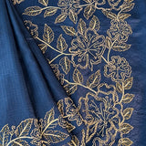 Tussar hand embroidered saree
