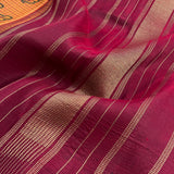 Kalpataru honey coloured Kalamkari silk saree