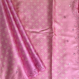 Ombre tussar embroidered saree
