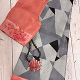Mila triangles kanchipuram silk saree