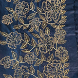 Tussar hand embroidered saree