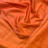 Tussar mukaish work saree