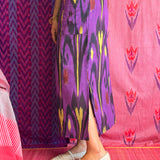 Elements Lightning Strike Ikat Skirt - Twilight