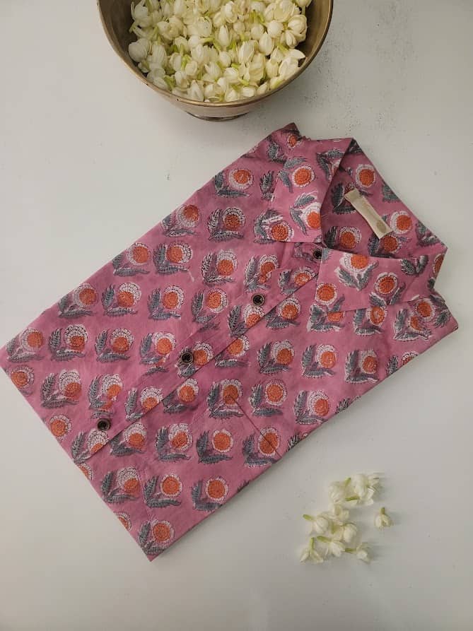 Berry printed shirt